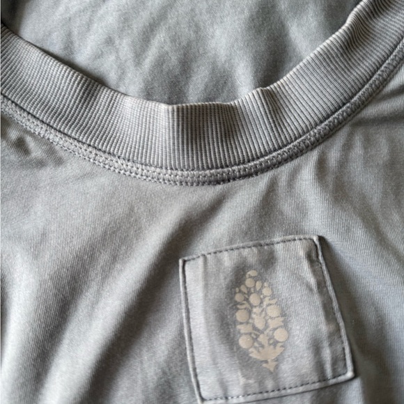 Free people Blue Ruffle Back Sweatshirt - Picture 4 of 5